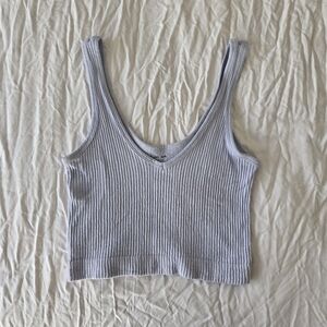 Urban Outfitters Cropped Ribbed Tank by Out From Under
